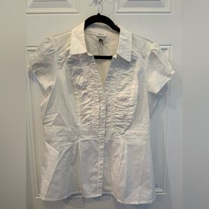 White Button-Up Women's Top